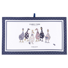 Полотенце family farm, 40х70см, 100% х/б, белый,твил, Santalino (175854)