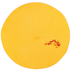 Полотенце круглое вафельное год дракона ,40х70см,жёлтый, (181606) Santalino