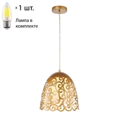 Подвесной светильник с лампочкой Favourite Antares 2931-1P+Lamps Е27 Свеча
