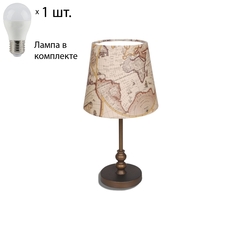 Настольная лампа с лампочкой Favourite Mappa 1122-1T+Lamps E27 P45