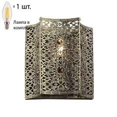 Настенный светильник с лампочкой Favourite Bazar 1624-1W+Lamps E14 Свеча