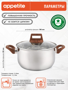 Кастрюля ТМ Appetite Donna 1,9л