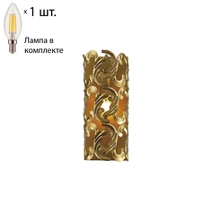 Бра с лампочкой Favourite Dorata 1469-1W+Lamps E14 Свеча