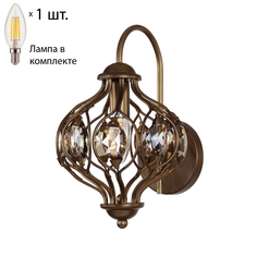 Бра с лампочкой Favourite Fes 1382-1W+Lamps E14 Свеча