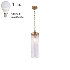 Подвесной светильник с лампочкой Favourite Fluor 3055-1P+Lamps E14 P45