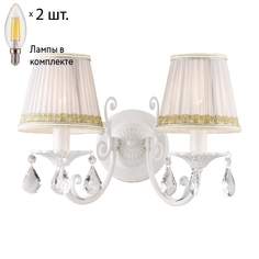 Бра с лампочками Favourite Alla 1729-2W+Lamps E14 Свеча