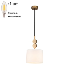Подвесной светильник с лампочкой Favourite Roshe 2624-1P+Lamps E14 Свеча