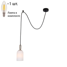Подвесной светильник с лампочкой Favourite Grover 2668-1P+Lamps E14 Свеча