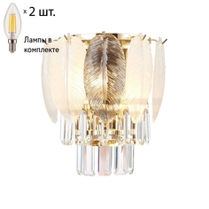 Настенный светильник с лампочками Favourite Dolor 2982-2W+Lamps E14 Свеча