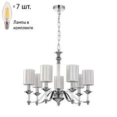 Подвесная люстра с лампочками Favourite Gelios 2930-7P+Lamps E14 Свеча