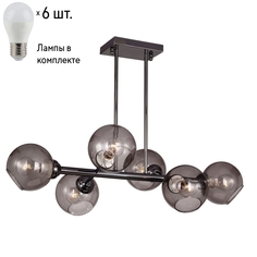 Люстра на штанге с лампочками Favourite Bolillas 1841-6P+Lamps E27 P45