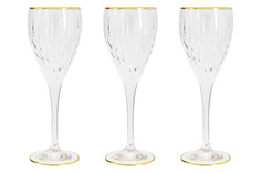 Набор бокалов для вина Same Пиза золото хрусталь 6шт 250мл SM2101/A