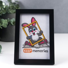 Keep memories Фоторамка пластик 10х15 см 1489 чёрный Sima Land
