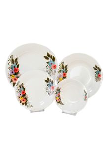 Сервиз столовый 24 предмета фарфор Tulu Porselen SKR24YS01DK0104