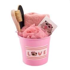 Подарочный набор Этель Love полотенце и аксессуары (4 предметов)