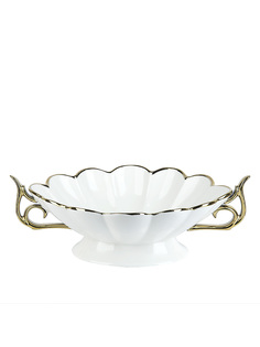 Салатник 32x21x9 см фарфоровый Nouvelle Маршмеллоу 530348