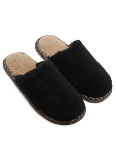 Тапочки мужские Lucky Land 4275M-FUR-P черные 41 RU