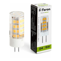 Лампочка светодиодная Feron LB-432, 25861, 5W, G4 (комплект 10 шт.)