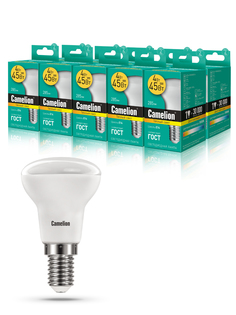 Набор из 10 светодиодных лампочек Camelion LED 4W 3000К Е14 10-13353 Camelion