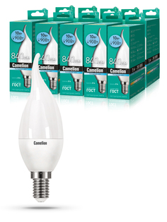 Набор из 10 светодиодных лампочек Camelion LED 10W 4500K E14 10-14404
