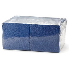 Салфетки бумажные Fiesta БигПак однослойные синие 24х24 см, 400 шт