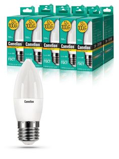 Набор из 10 светодиодных лампочек Camelion LED 12W 3000K E27 10-13688
