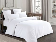 Пододеяльник Maktex из сатина 150 х 200 Белый Люкс