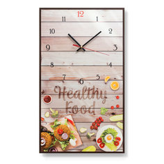Часы настенные постеры Healthy food 58х34 см OST 027003