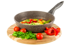 Сковорода глубокая 22 см Elan Gallery ГАРМОНИЯ ВКУСА Коричневый опал