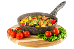 Сковорода универсальная Elan Gallery Гармония вкуса 20 см коричневый 120308