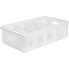 Ящик 24.2x45x12.9 см, 11.5 л, пластик, цвет прозрачный No Brand