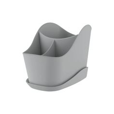 Сушилка для столовых приборов Teo 12.6x13.7x20.3 см пластик цвет серый Berossi