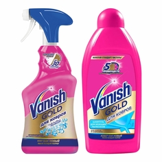 Набор VANISH GOLD OXI Action пятновыводитель д/ковров+Шампунь д/ковров для моющ. пылесосов
