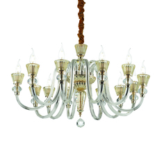 Подвесной светильник Ideal Lux Strauss SP12 макс.12x40Вт Е14 Золотистый 140612