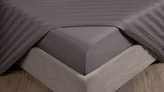 Простыня на резинке Askona Comfort Антрацит 160x200 см