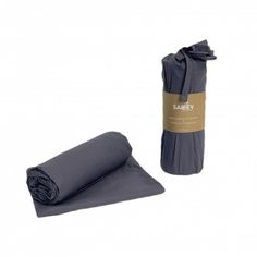 Простыня на резинке из ранфорса SAREV P950 V78 ANTRASIT 100х200х35 с наволочкой 50х70