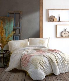 Постельное белье из ранфорса KARVEN N023 ADRASAN BEIGE V-1 50х70 (2шт), 70х70 (2шт) евро