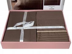 Постельное белье из DELUXE DARK ранфорса KARVEN N028 ELEGANT BROWN 1,5-спальное