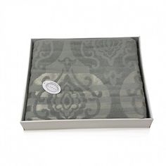 Плед из хлопка махровый KARVEN P962 CORNELY V9 зеленый 160х220