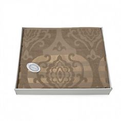 Плед из хлопка махровый KARVEN P962 CORNELY V3 бежевый 160х220