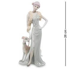 Статуэтка Pavone, Дама с собакой, 11,5*9*26 см