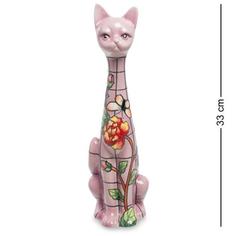 Фигурка декоративная Pavone, Кошка, 33 см, розовый