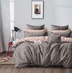Постельное белье Mercury Home Грег 2СП с европростыней Сатин 2 наволочки 70x70