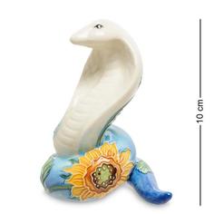 Фигурка декоративная Pavone, Змея, 8*6*10 см, голубой