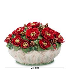 Статуэтка Pavone, Ваза с цветами, 24 см