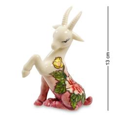 Фигурка декоративная Pavone, Коза, 13 см, розовый