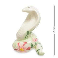 Фигурка декоративная Pavone, Змея, 8*6*10 см, зеленый
