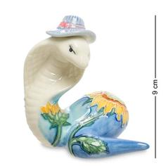 Фигурка декоративная Pavone, Змея, 8*6*9 см, голубой