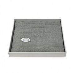 Плед из хлопка махровый KARVEN P958 ROSE V9 зеленый 160х220