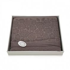 Плед из хлопка махровый KARVEN P958 ROSE V11 темно-лиловый 160х220